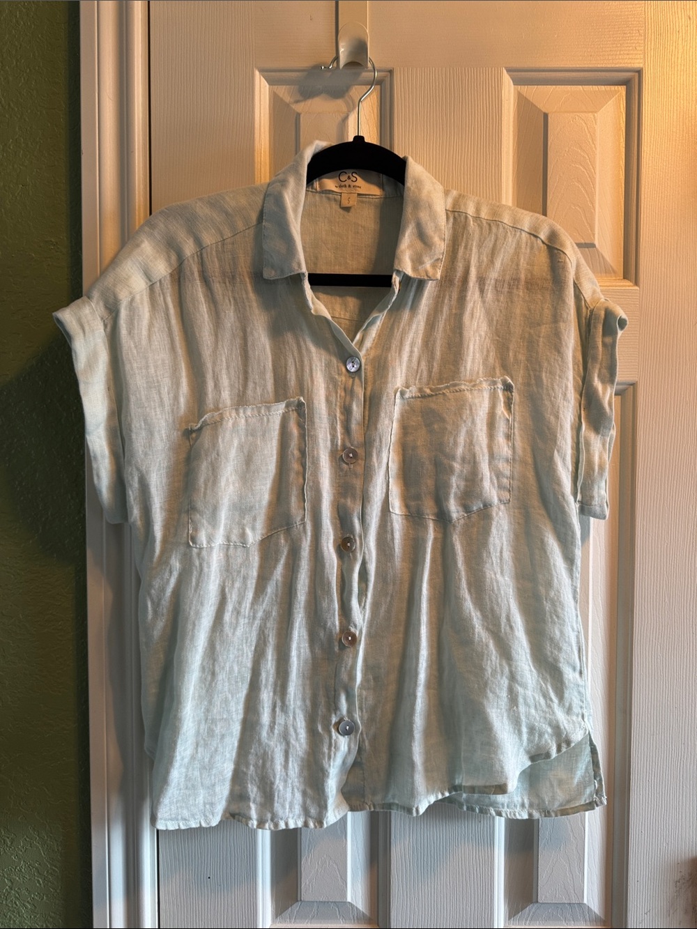 C & S by cloth and stone linen blouse